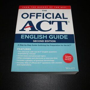 This Official ACT English Guide by ACT 2nd edition 2021 like new